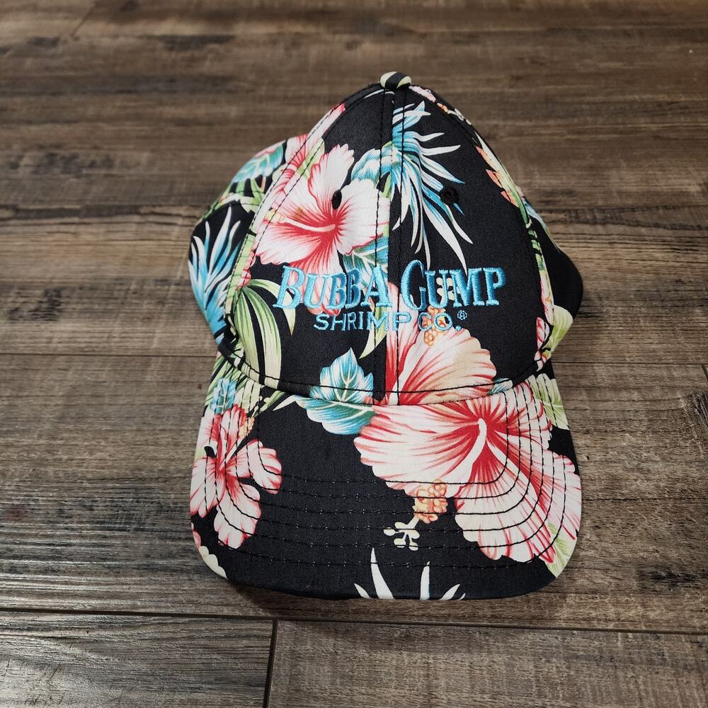 Bubba Gump Hat floral Hawaiian snap back one size cb